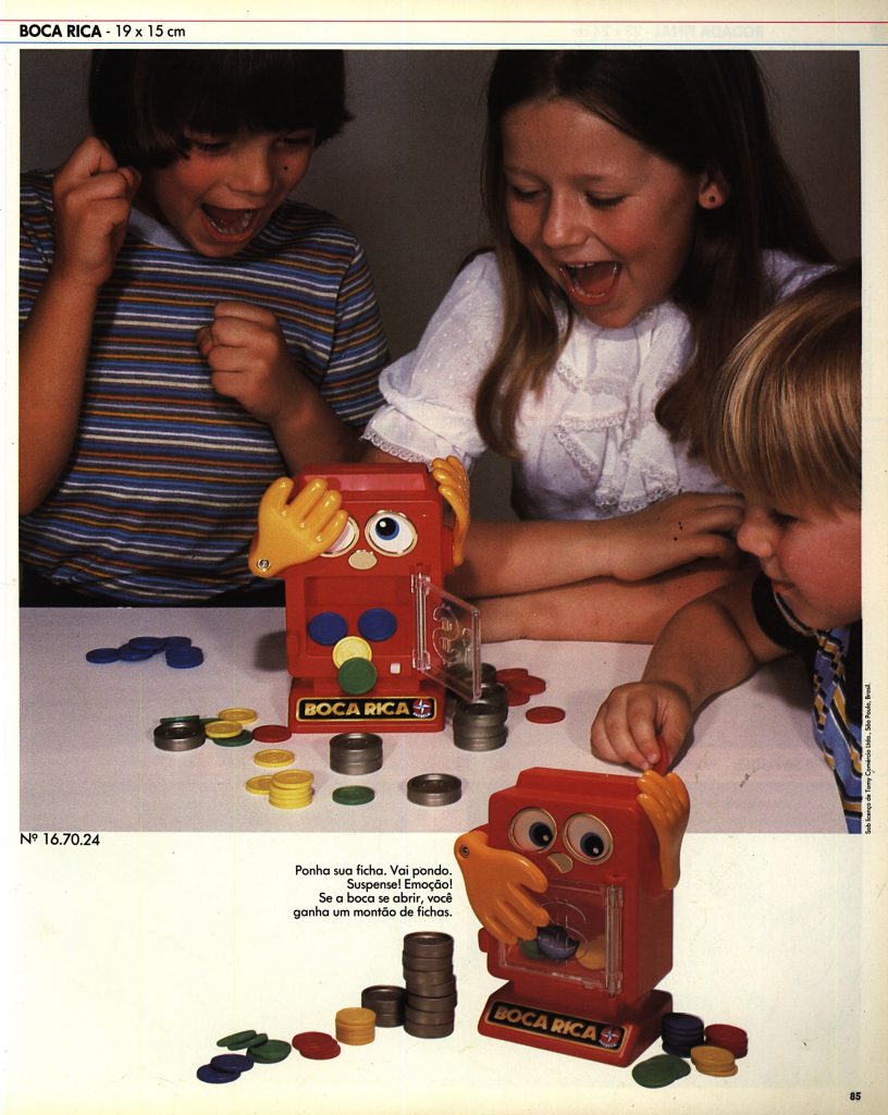 Brinquedo antigo Coluna Logotipo até o término da sua produção Década de  1980